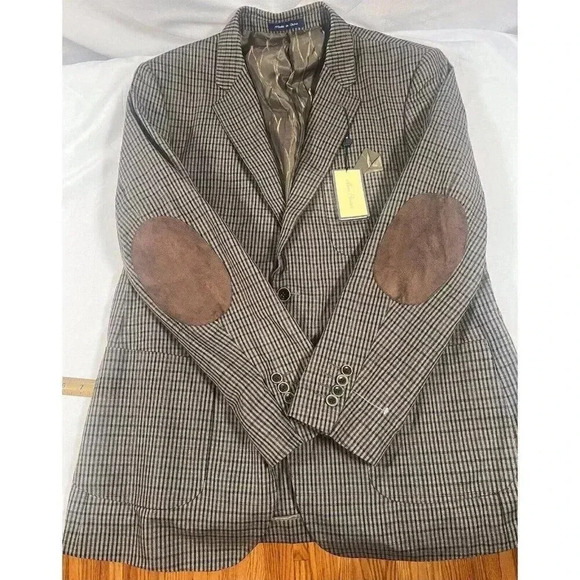 Alan Flusser Blazer Mens Sz Large Polyester Casual Two Button Sport Coat Jacket - Picture 3 of 8